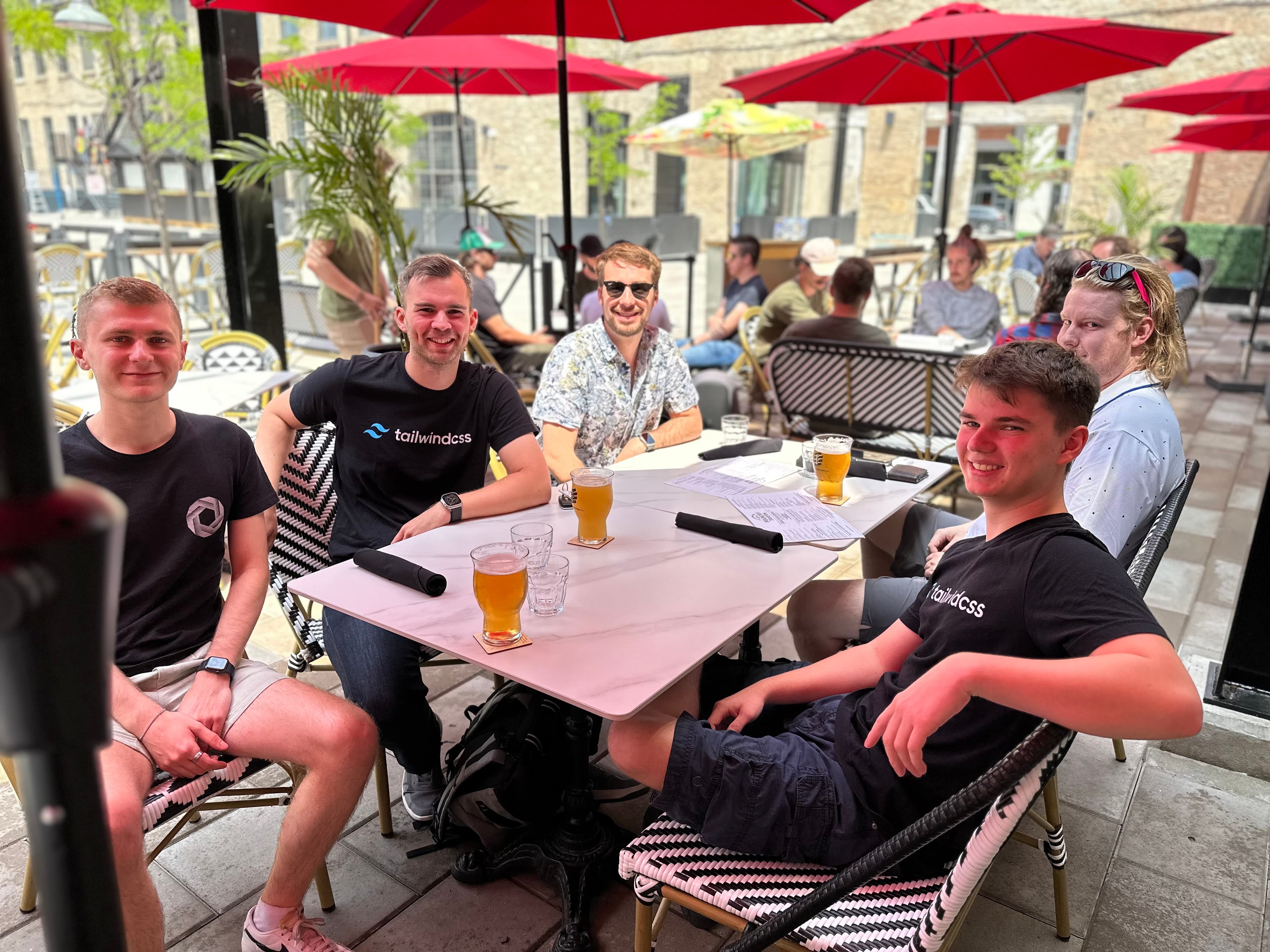 Tailwind Connect attendees enjoying their lunch at the Foundry Tavern